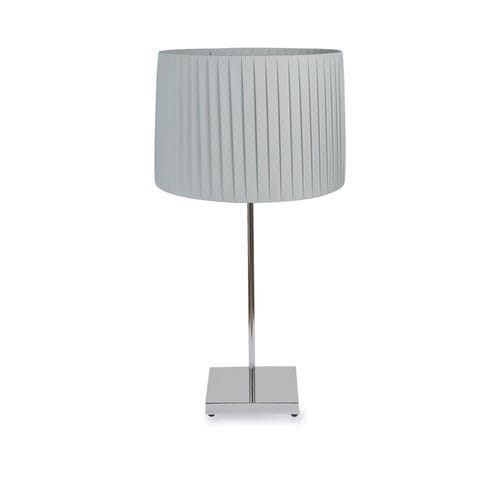 Lampada da tavolo - FADIA - BROSSIER SADERNE - per ufficio / in metallo cromato / in tessuto