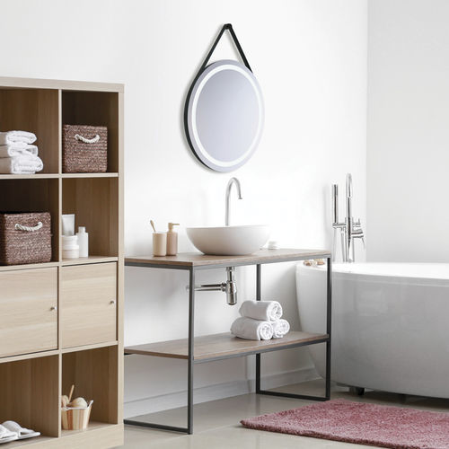Specchio da bagno luminoso a LED - ATHENA - BROSSIER SADERNE - a muro / contract / contemporaneo
