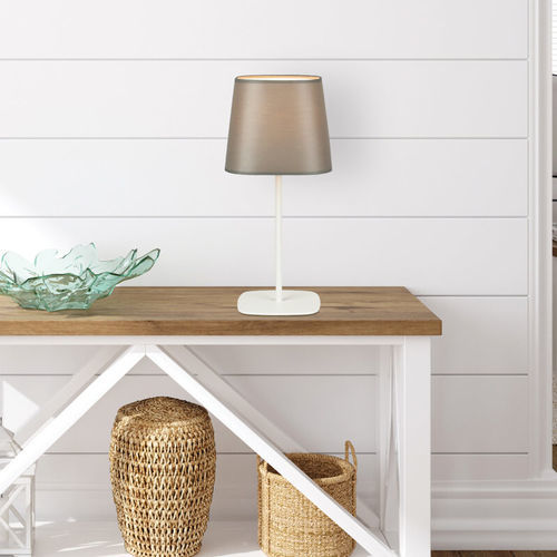 Lampada da tavolo - POP - BROSSIER SADERNE - in metallo termolaccato / in tessuto / contemporanea