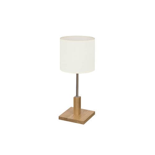 Lampada da tavolo - ACACIA - BROSSIER SADERNE - in metallo cromato / in metallo lucido / in lino