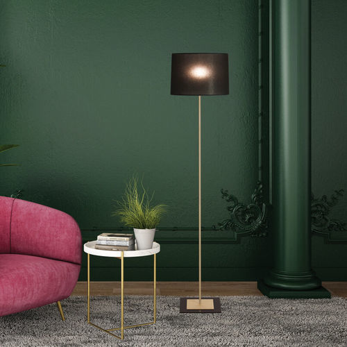 Lampada da terra - NORTE - BROSSIER SADERNE - in ottone spazzolato / in tessuto / contemporanea