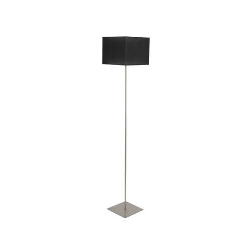 Lampada da terra - CHAYA - BROSSIER SADERNE - in metallo cromato / in metallo spazzolato / in lino