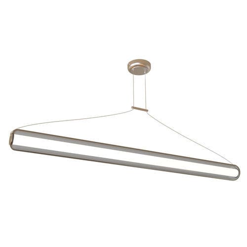 Lampada a sospensione - ALVA - BROSSIER SADERNE - in acciaio / in alluminio spazzolato / in vetro