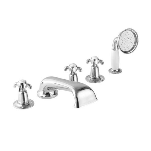 Miscelatore doppio comando per vasca - NGT1007 - Kenny&Mason - da appoggio / in metallo cromato / in ottone