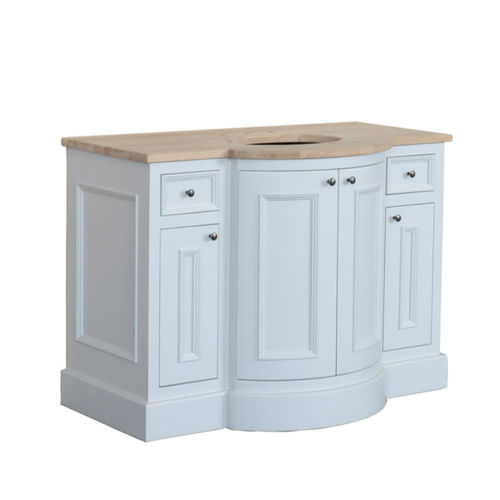 Mobile lavabo da appoggio - HOLT01 - Kenny&Mason - in rovere / in marmo / in marmo di Carrara