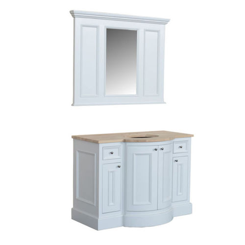 Mobile lavabo da appoggio - HOLT02+HOLT03 - Kenny&Mason - in rovere / in marmo / in porcellana