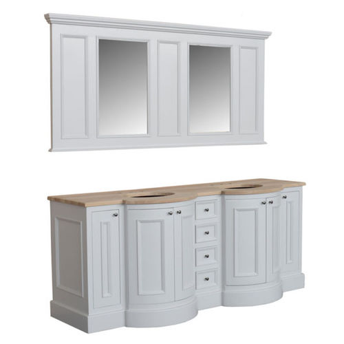 Mobile lavabo doppio - HOLT07 - Kenny&Mason - da appoggio / a muro / in rovere