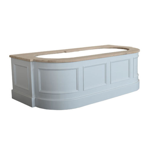 Rivestimento vasca da bagno ovale - HOLT12 - Kenny&Mason - a forma di D / in legno