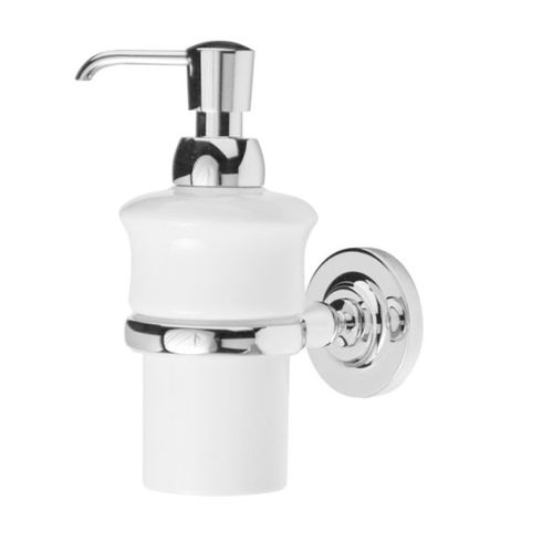 Distributore di sapone professionale - NGBR32  - Kenny&Mason - da parete / in metallo cromato / in porcellana