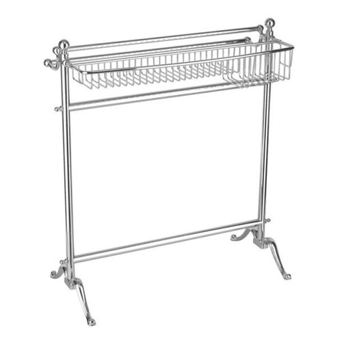 Portasalviette a 3 barre - NGBR37  - Kenny&Mason - da terra / in metallo cromato / con scaffale integrato