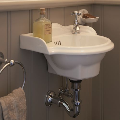 Lavabo sospeso - LONDON CLOAKROOM - Kenny&Mason - in porcellana / fatto a mano / lucido