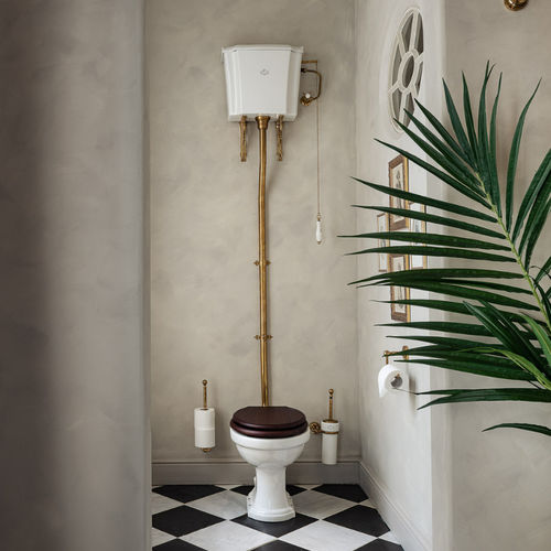Portascopino per WC in metallo - NGBR43-1 - Kenny&Mason - in ceramica / da parete / per hotel