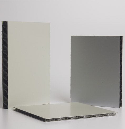 Pannello sandwich per rivestimento di facciata - ALUBEN™ - BENCORE - per pavimento / bifacciale in alluminio / rivestimento in legno