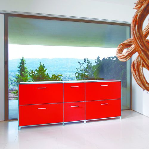 Credenza contemporanea - ARTMODUL AG - in legno / in legno laccato / in metallo