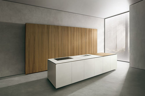 Cucina contemporanea - ALIAS - MK CUCINE - in legno / in Corian® / con isola