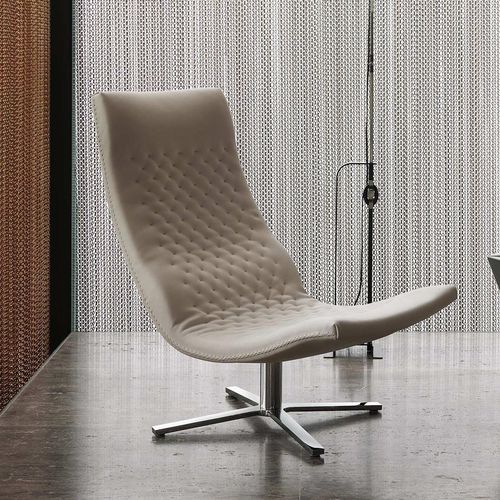 Poltrona contemporanea - DS-51 SLIM - de Sede AG - in pelle / in tessuto / in metallo