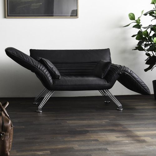 Divano compatto - DS-142 - de Sede AG - contemporaneo / in metallo / in pelle
