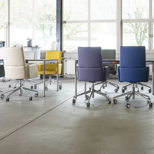 Sedia da ufficio contemporanea - DS-414 - de Sede AG - da interno / in tessuto / in pelle