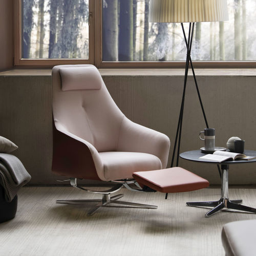Poltrona relax contemporanea - DS-277 - de Sede AG - in pelle / in tessuto / con poggiapiedi