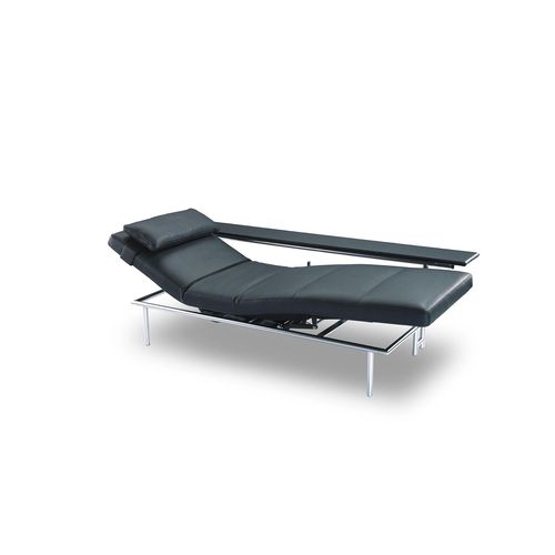 Letto da giorno contemporaneo - CAMPUS - ipdesign - in tessuto / in pelle / con supporto in acciaio