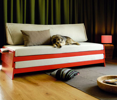 Divano letto - STAPLE 01 - Richard Lampert - contemporaneo / in tessuto / con letto estraibile
