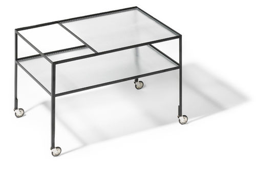 Carrello di servizio - BARWAGEN - Richard Lampert - contract / in vetro / in acciaio