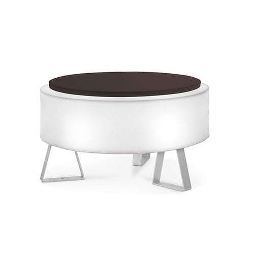 Pouf contemporaneo - ATOLLO TAVOLO - modo luce - in polietilene / in metallo / luminoso