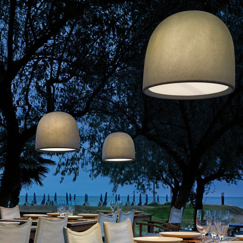 Lampada a sospensione - CAMPANONE - modo luce - in polietilene / contemporanea / da esterno