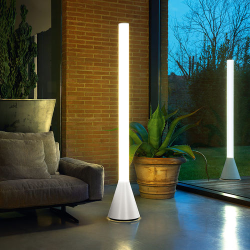 Colonna luminosa contemporanea - MOBY - modo luce - in metallo / in PMMA / LED