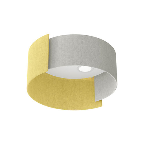 Plafoniera contemporanea - ALCO - modo luce - rotonda / in tessuto / LED