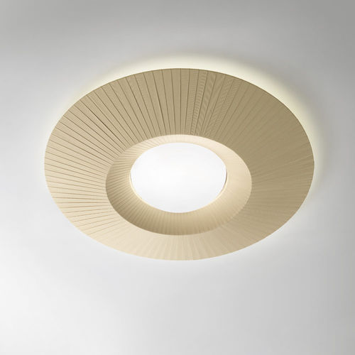 Plafoniera contemporanea - MOOD - modo luce - rotonda / in PMMA / in tessuto