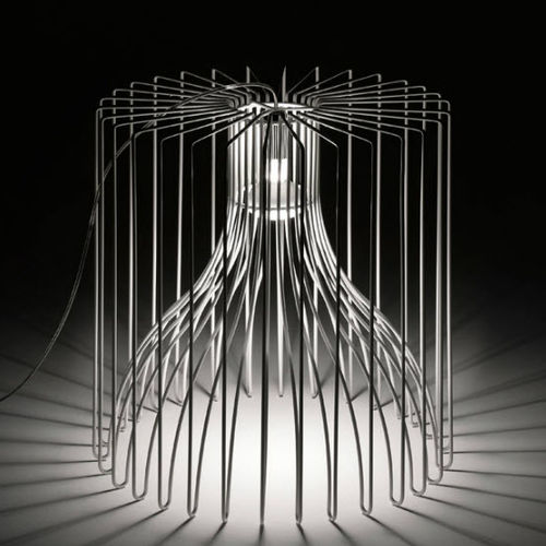 Lampada da pavimento - ICARO - modo luce - in metallo / design originale / con cavo