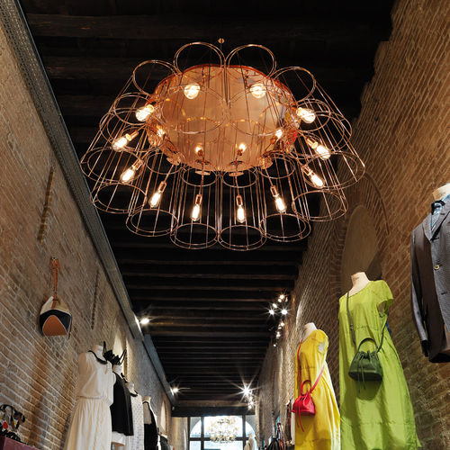 Lampada a sospensione - FLORINDA DESNUDA - modo luce - in metallo / contemporanea / con cavo
