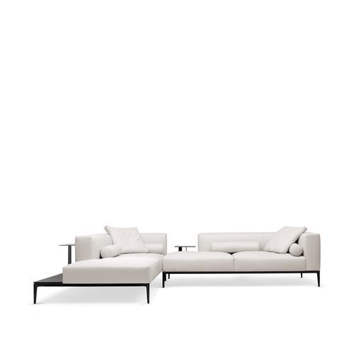 Divano d'angolo - Jaan Living - Walter Knoll - contemporaneo / in pelle / in piume