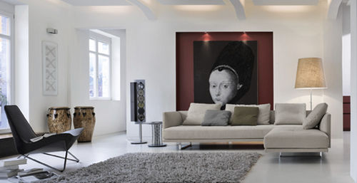Divano d'angolo - PRIME TIME - Walter Knoll - contemporaneo / in pelle / marrone