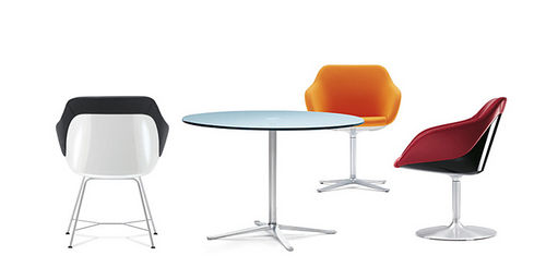 Tavolo contemporaneo - X - Walter Knoll - in vetro / rotondo