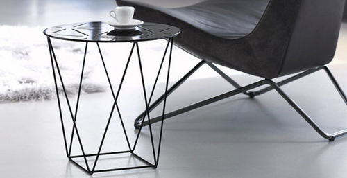 Tavolo d'appoggio contemporaneo - JOCO - Walter Knoll - in metallo / rettangolare / rotondo
