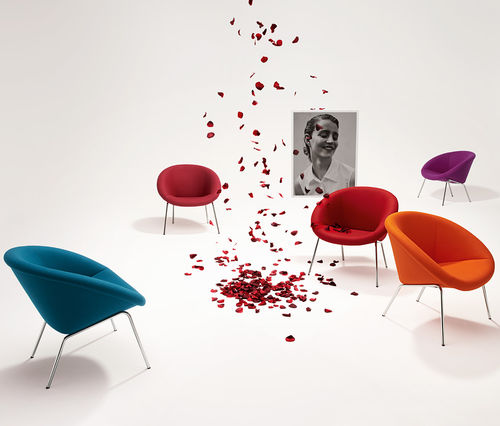 Poltrona contemporanea - 369  - Walter Knoll - in tessuto
