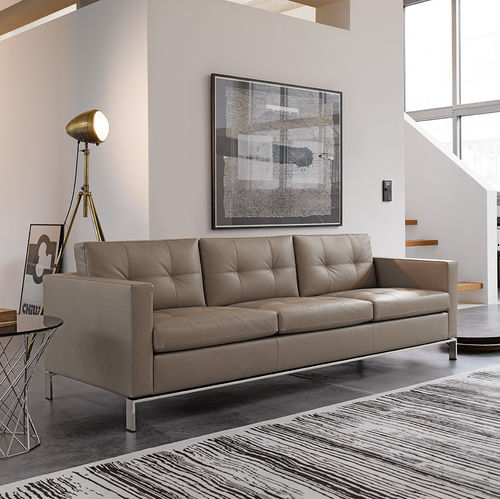 Divano contemporaneo - FOSTER 502 - Walter Knoll - in pelle / beige / di Norman Foster