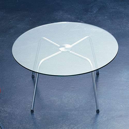 Tavolino basso contemporaneo - 369  - Walter Knoll - in metallo / rotondo / per uso residenziale