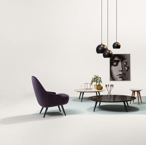 Tavolino basso contemporaneo - 375  - Walter Knoll - in marmo / in onice / in legno massiccio