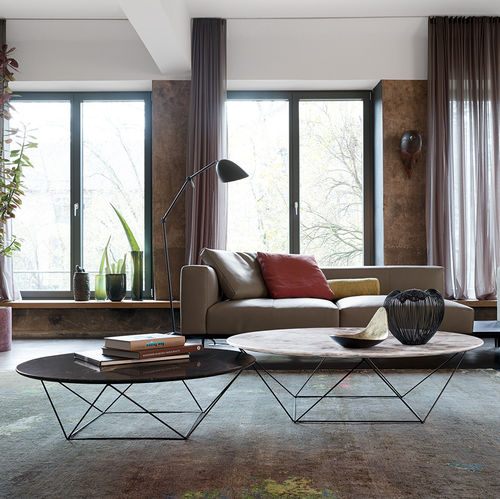 Tavolino basso contemporaneo - JOCO - Walter Knoll - in marmo / in pietra naturale / in onice