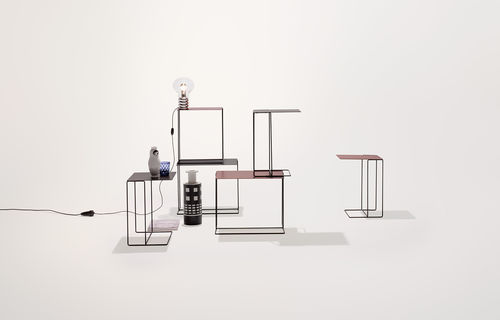 Tavolo d'appoggio contemporaneo - OKI - Walter Knoll - in rame / in bronzo / rettangolare