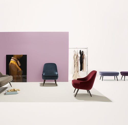 Chauffeuse contemporanea - 375 - Walter Knoll - in tessuto
