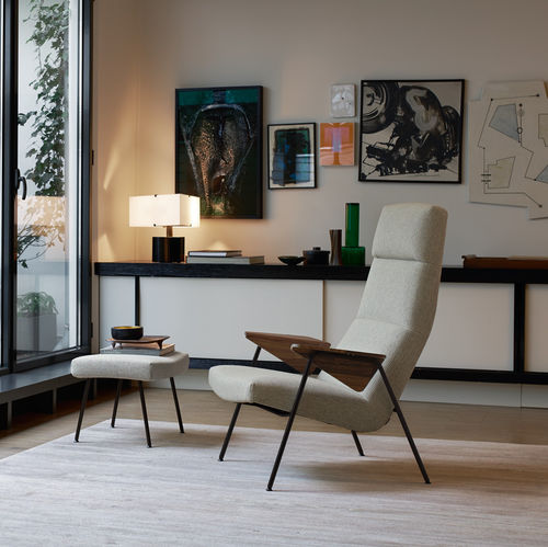 Poltrona contemporanea - VOTTELER - Walter Knoll - in tessuto / in acciaio