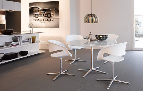 Sedia contemporanea - LOX - Walter Knoll - da interno / in tessuto / in pelle