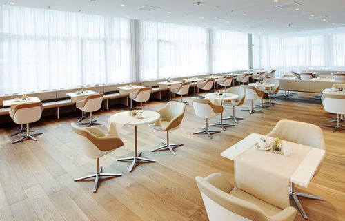 Sedia visitatore contemporanea - TURTLE - Walter Knoll - in tessuto / girevole / contract