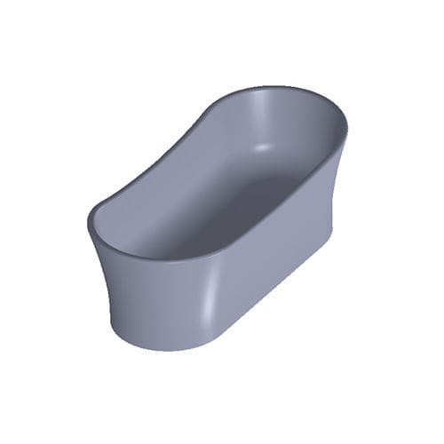 Vasca da bagno ovale - ELEGANCE - Dado Creations Pty (LTD) - da appoggio / in composito / doppia