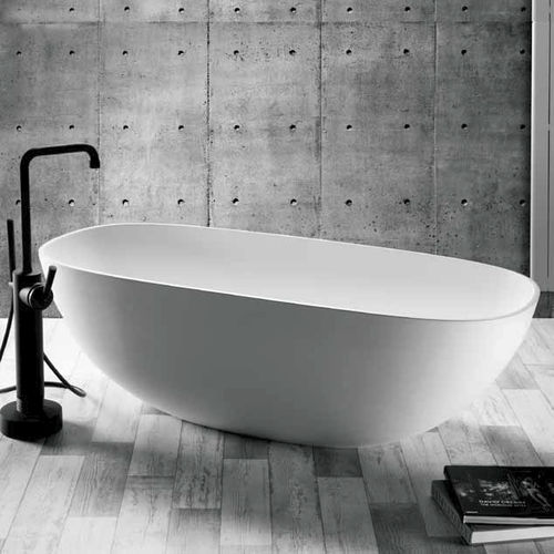 Vasca da bagno ovale - AMSTERDAM - Dado Creations Pty (LTD) - da appoggio / in quarzo composito / bianca