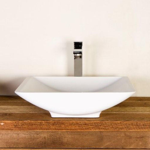 Lavabo da appoggio - MAGPIE - Dado Creations Pty (LTD) - in quarzo / rettangolare / contemporaneo